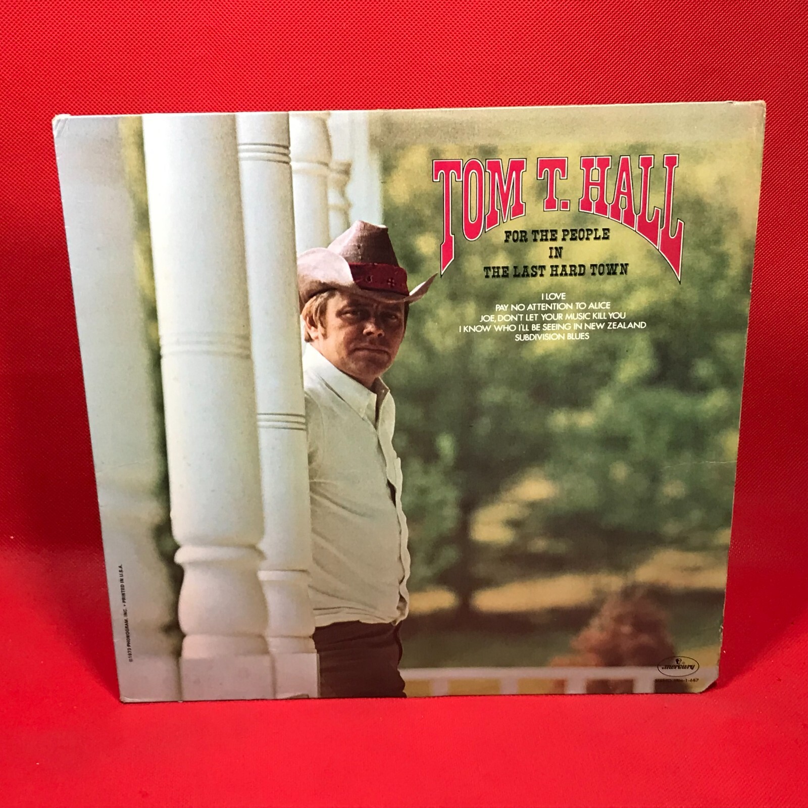 TOM T HALL For The People In The Last Hard Town 1973 USA vinyl LP original