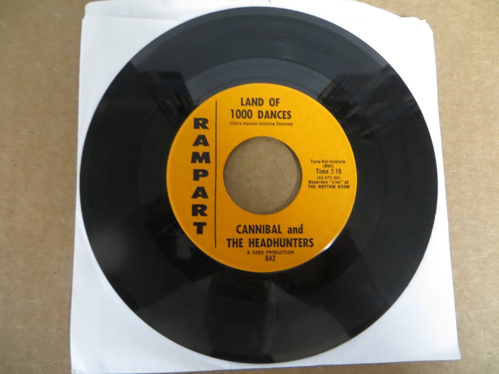 Cannibal & The Headhunters – Land Of 1000 Dances – 1965 Rampart 642 7″ 45 VG+