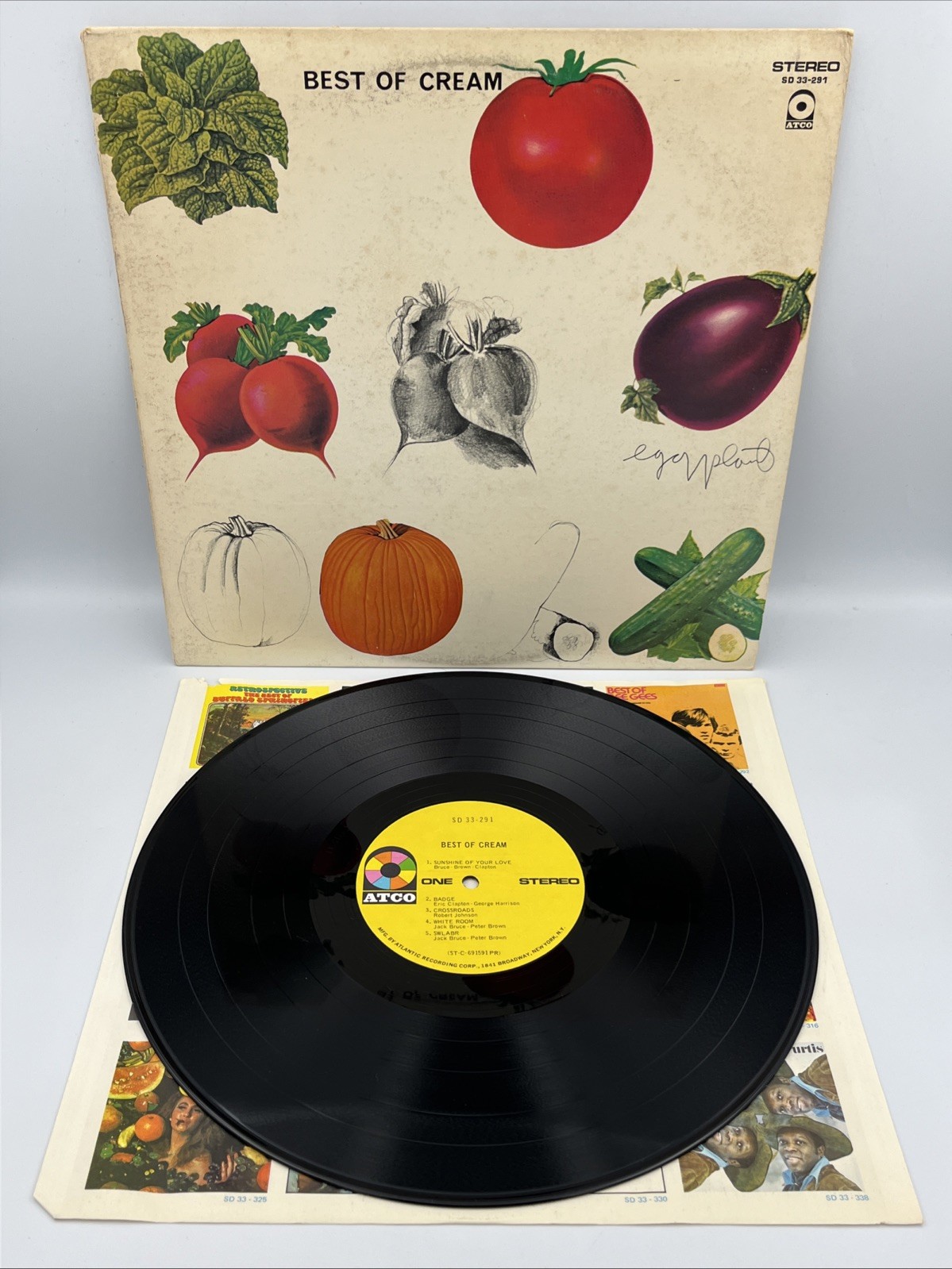 CREAM Best Of Cream Vinyl LP1969 SD 33-291 ATCO Tested