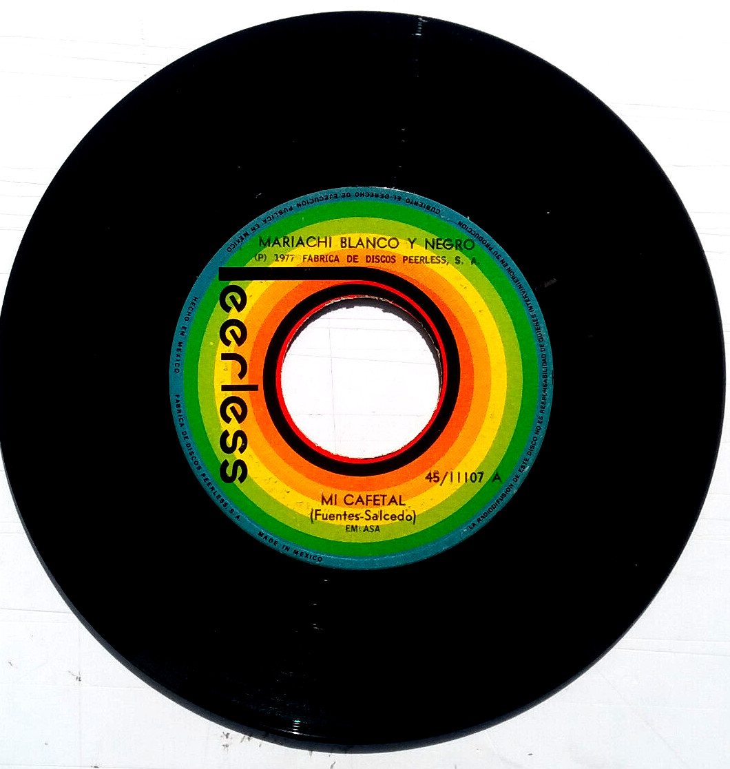 MARIACHI BLANCO Y NEGRO – Mi Cafetal / La Chicharrita Del Cafe – Vinyl 45rpm