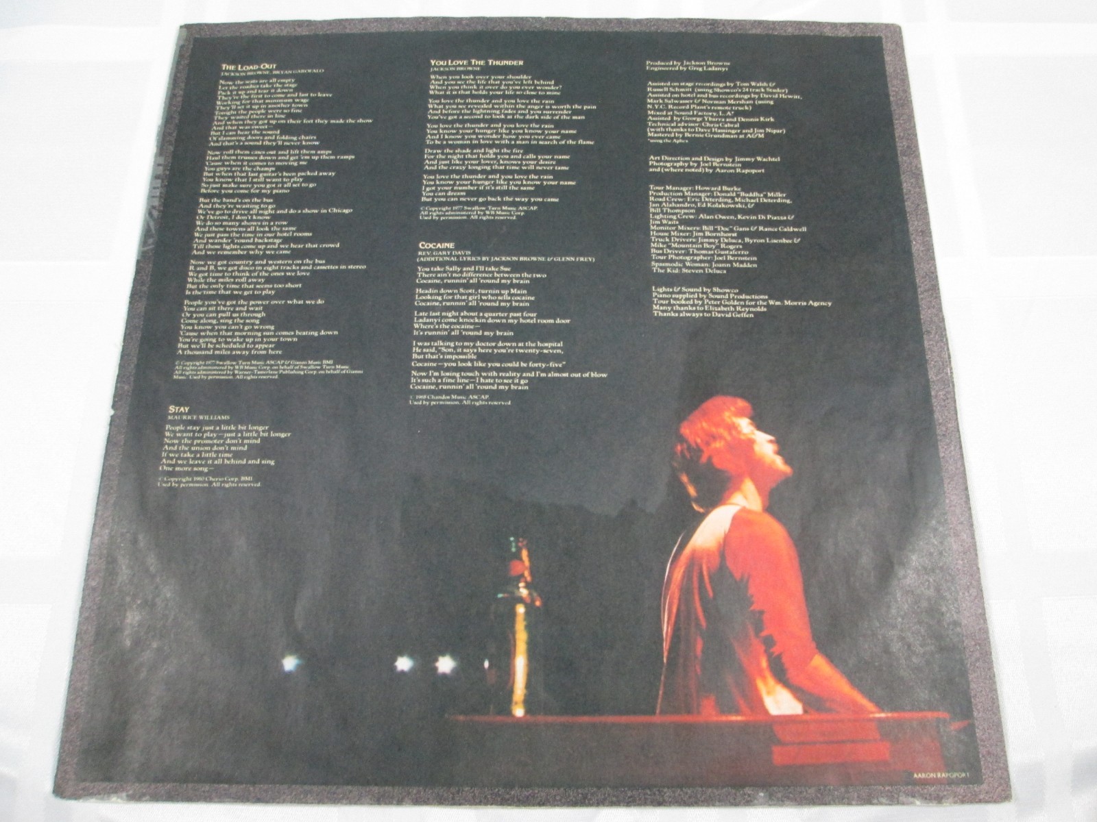 Jackson Browne – Running on Empty LP Album 1977 Asylum Pop Rock w/Booklet