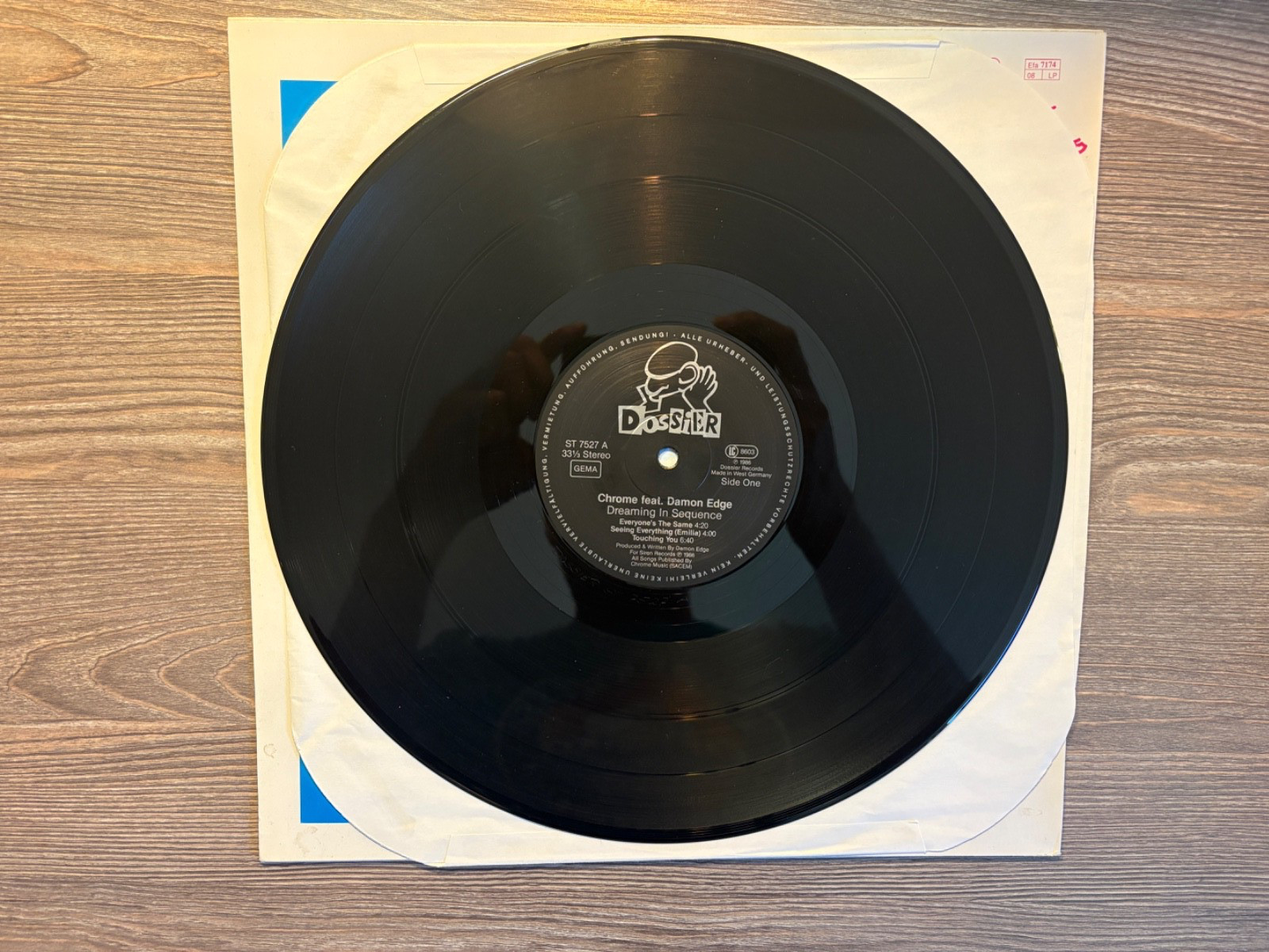 Chrome “Dreaming In Sequence” LP 1986 Dossier ST 7527 Orig German Press VG+