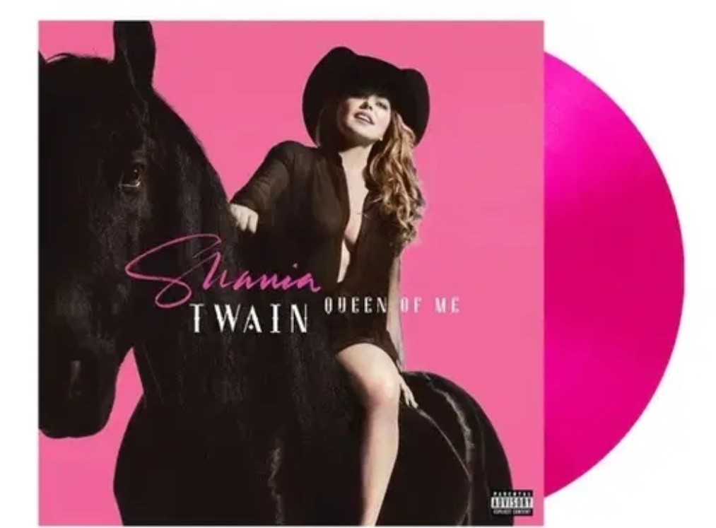 Queen Of Me by Shania Twain (Vinyl Record, 2023, Neon Pink)