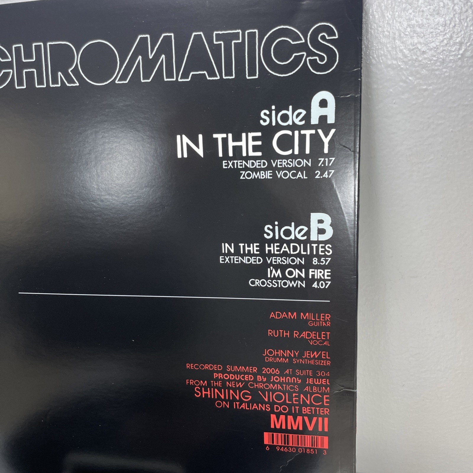 Chromatics In The City LP 2007 1st Press OOP EX Vinyl NM Cover Ruth Radelet RARE