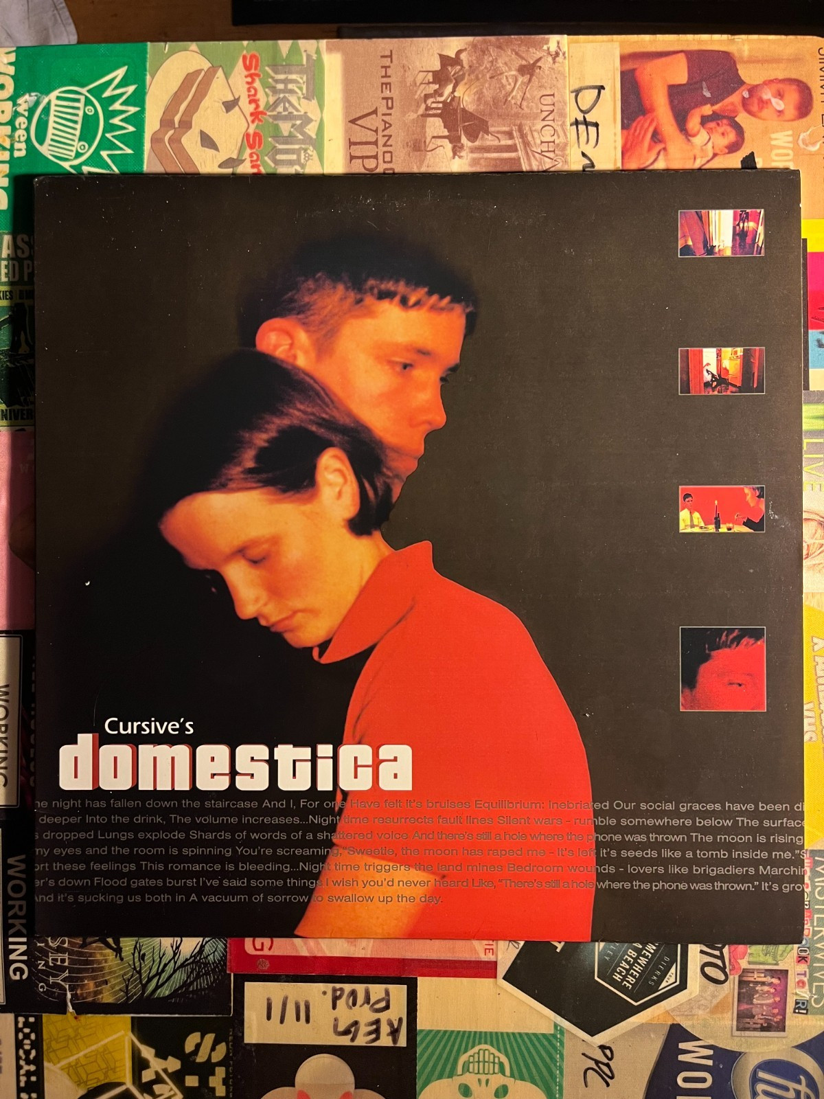 Cursive “Domestica” LP – 12″ Translucent Red Vinyl – Saddle Creek 2000