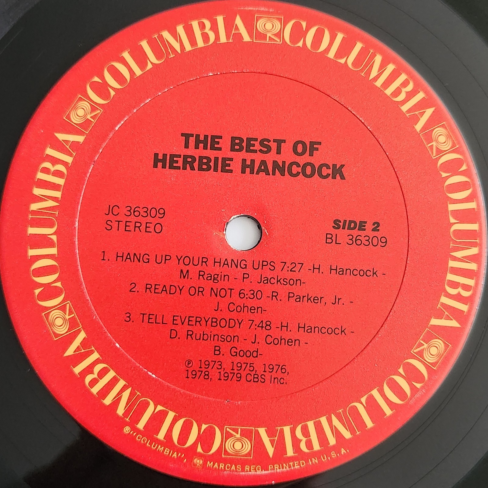 Herbie Hancock – The Best Of Herbie Hancock Vinyl LP Columbia 1979 VG+/VG+