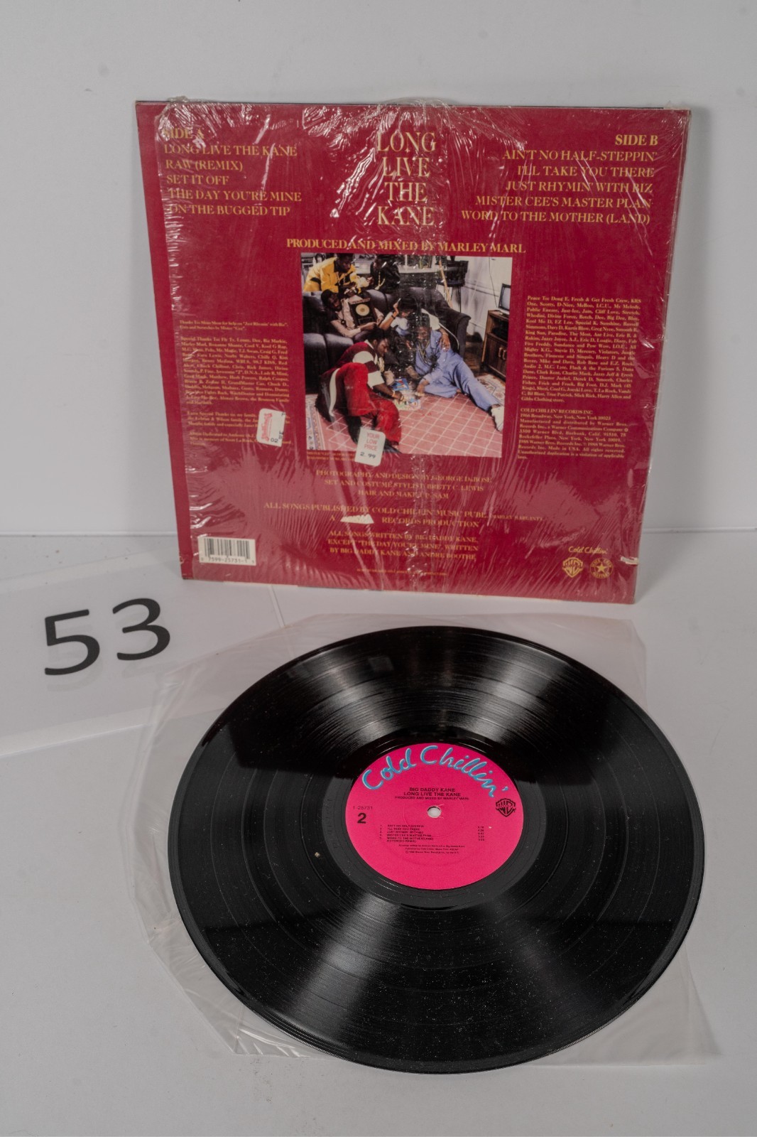 Big Daddy Kane – Long Live The Kane 1988 LP US Orig Cold Chillin’ 1-25731