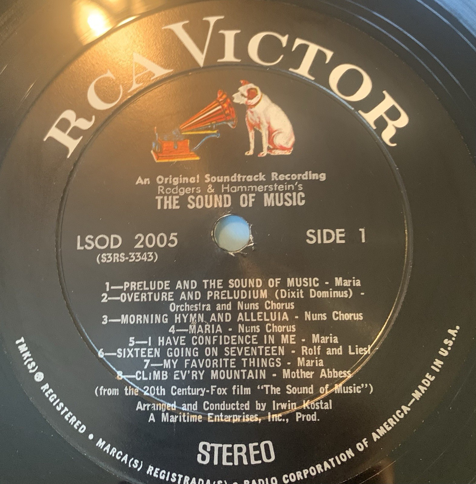 The Sound of Music Soundtrack Vinyl Musical LSOD-2005 Julie Andrews VG TESTED***