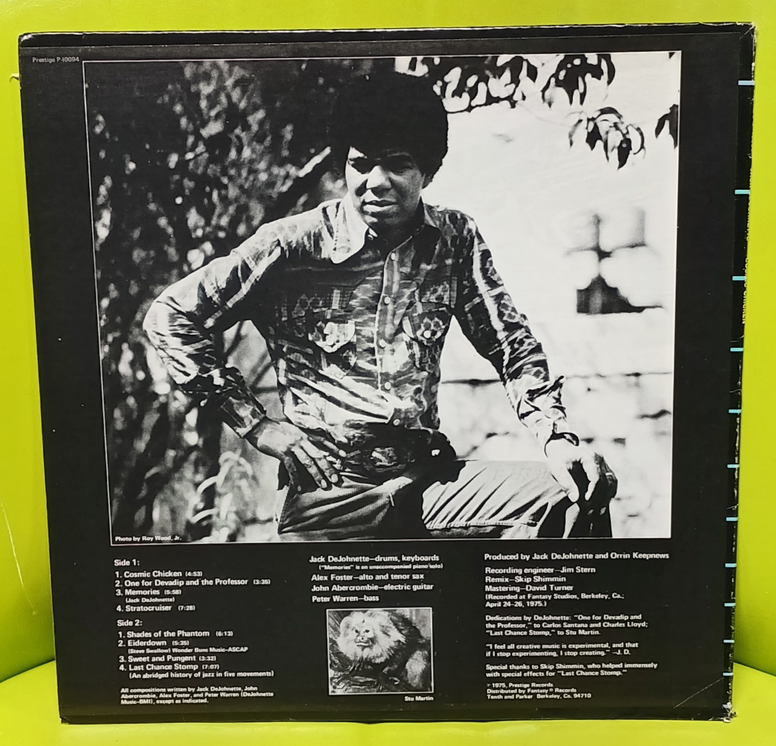 JACK DeJOHNETTE Cosmic Chicken John Abercrombie Alex Foster Peter Warren LP