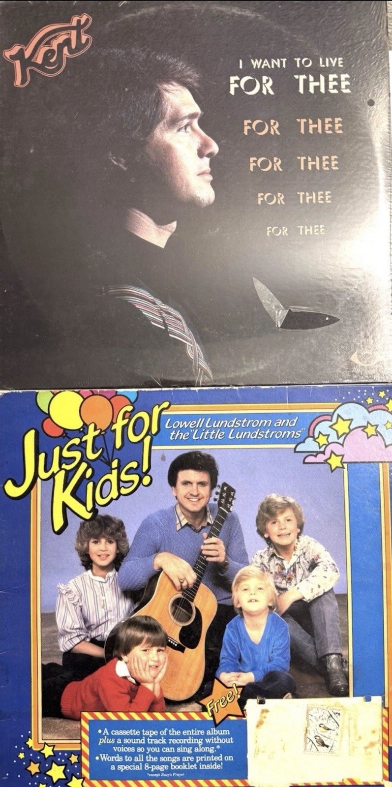 14 Vinyl Récords Lot For Turntable Gospel Kids