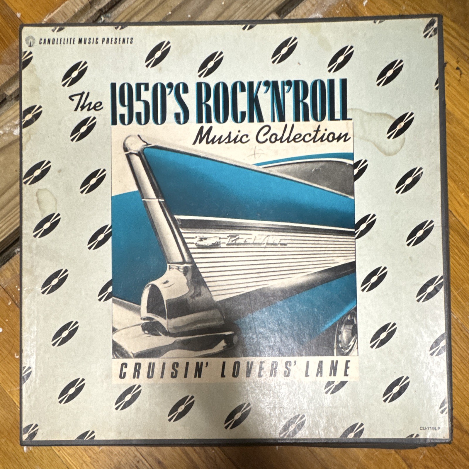 Candlelit Record Music 1950s Music Set
