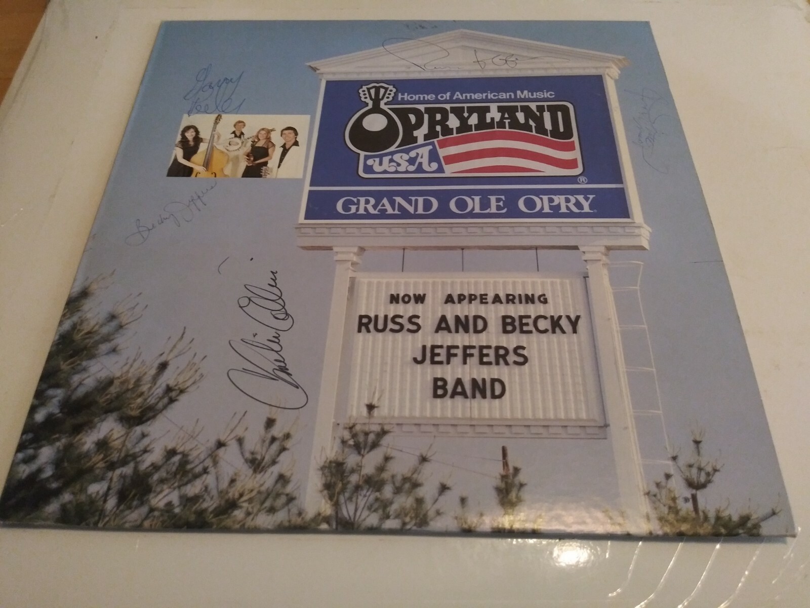 Russ & Becky Jeffers – Self Titled NM Band Autographed Lee Ann Record Bluegrass