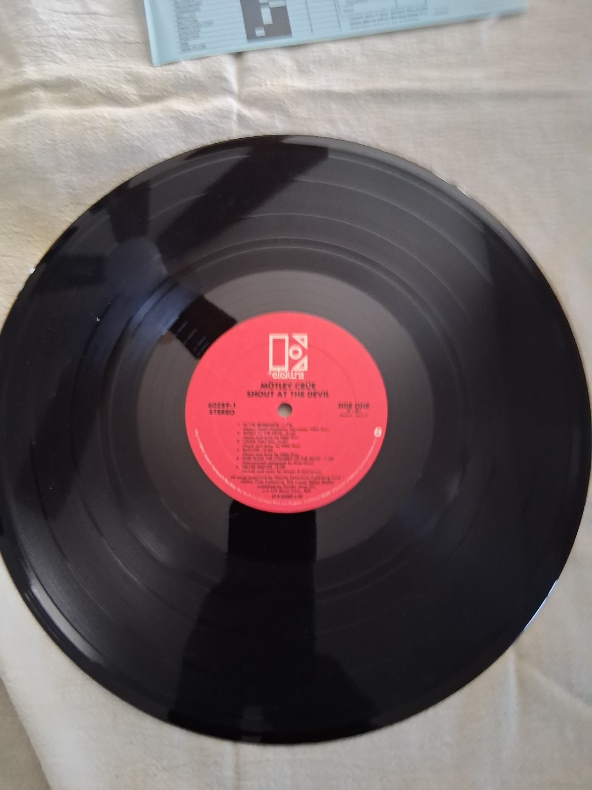 Mötley Crüe Shout at the Devil Elektra Vinyl LP Original Inner Sleeve