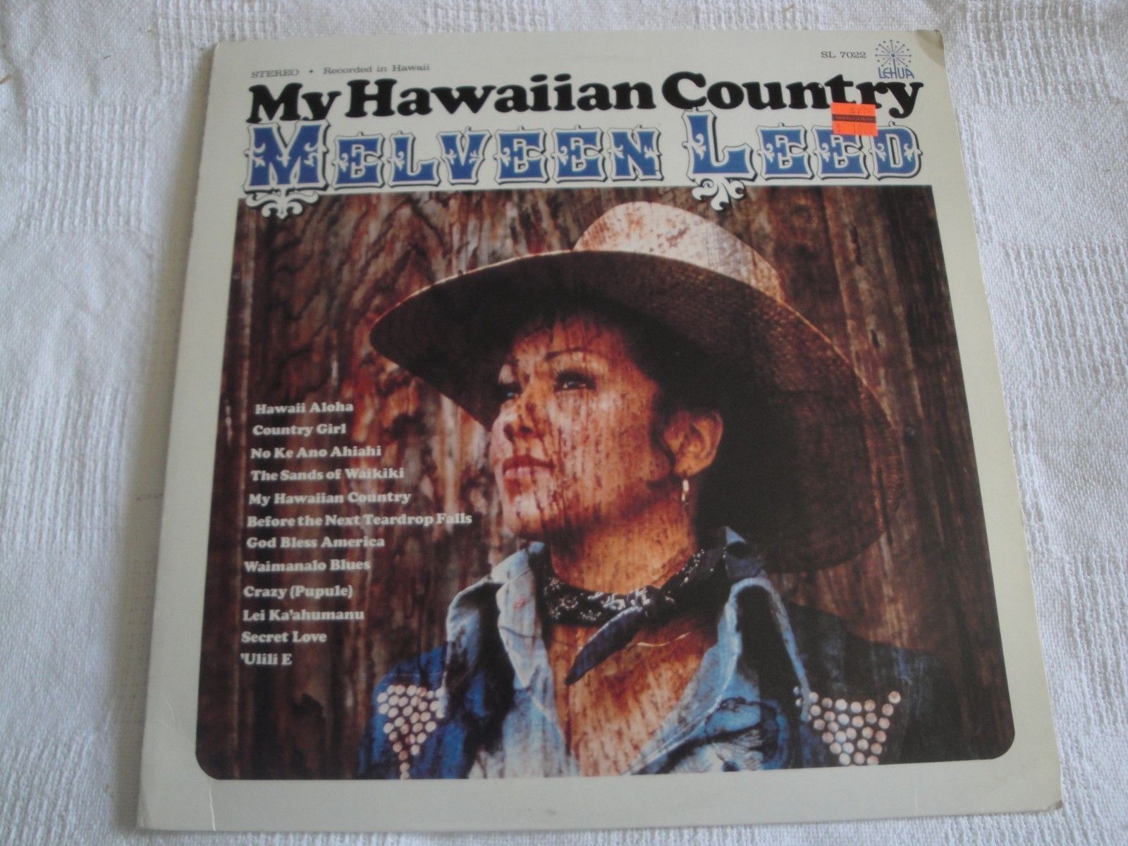 MELVEEN LEED – my hawaiian country VINYL LP ALBUM 1976 LEHUA RECORDS