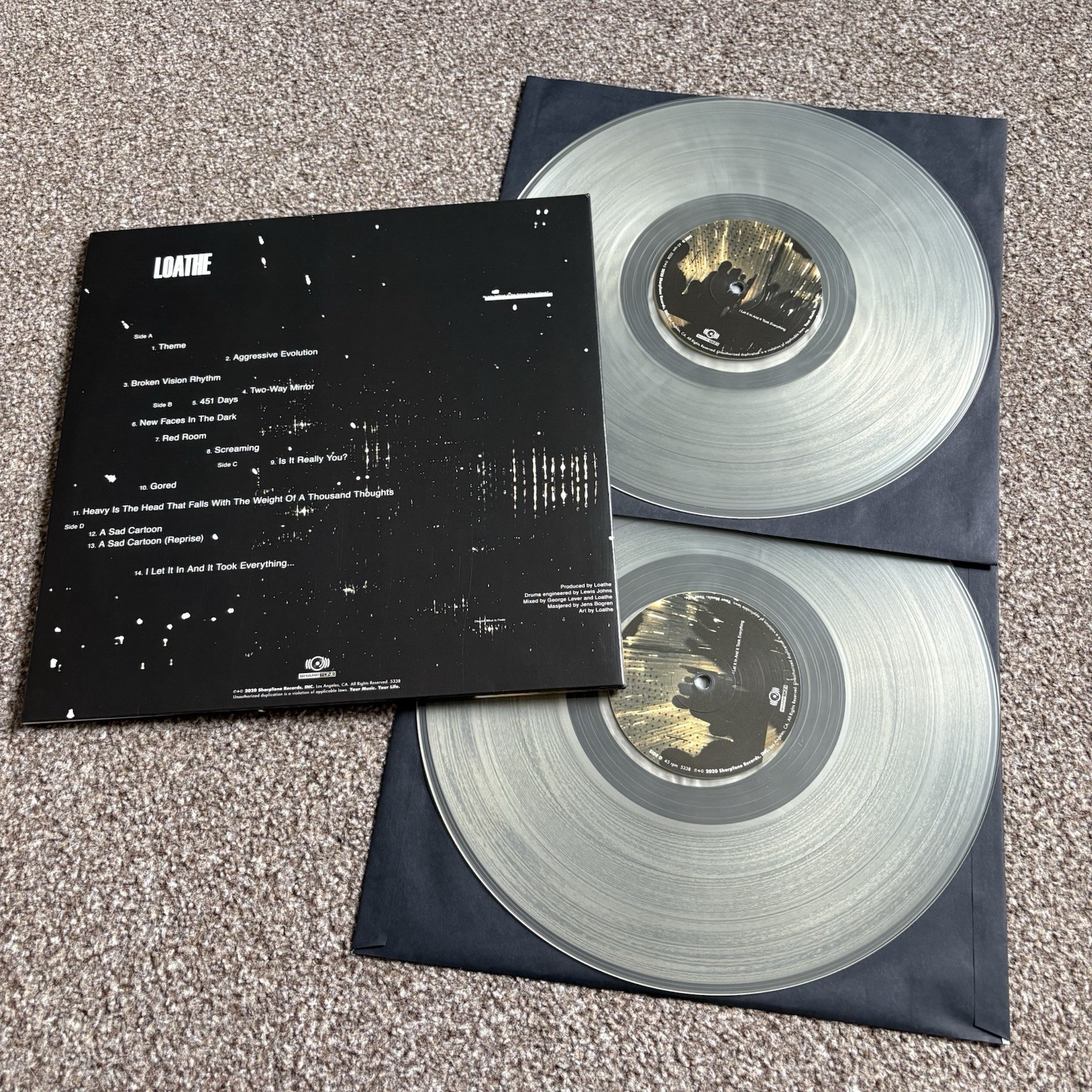 Loathe – I Let It In And It Took Everything – 2022 Sharptone Clear Vinyl 2xLP