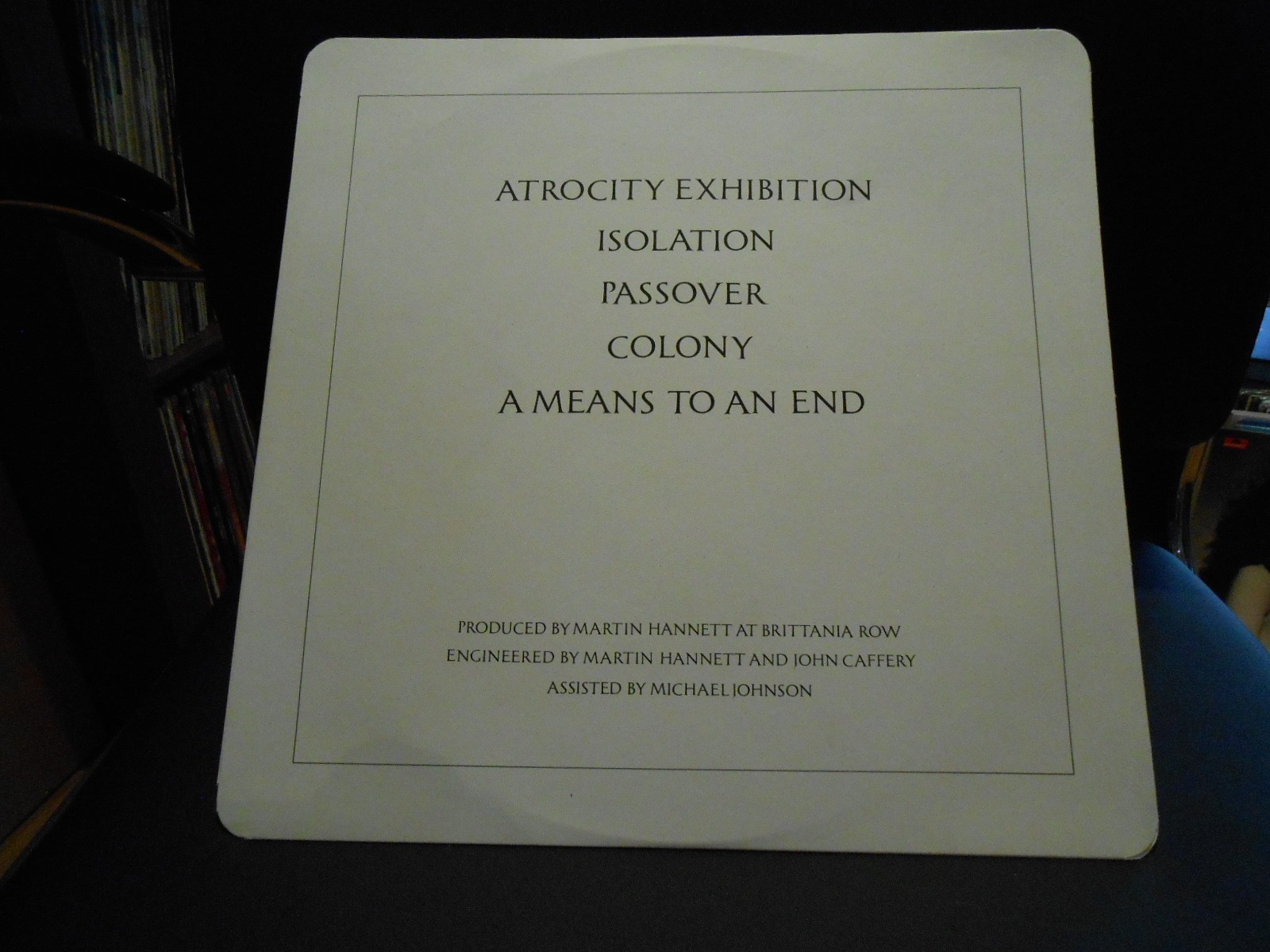 JOY DIVISION – CLOSER – 1st PRESS – UK – COMPLETE – TRANSLUCENT