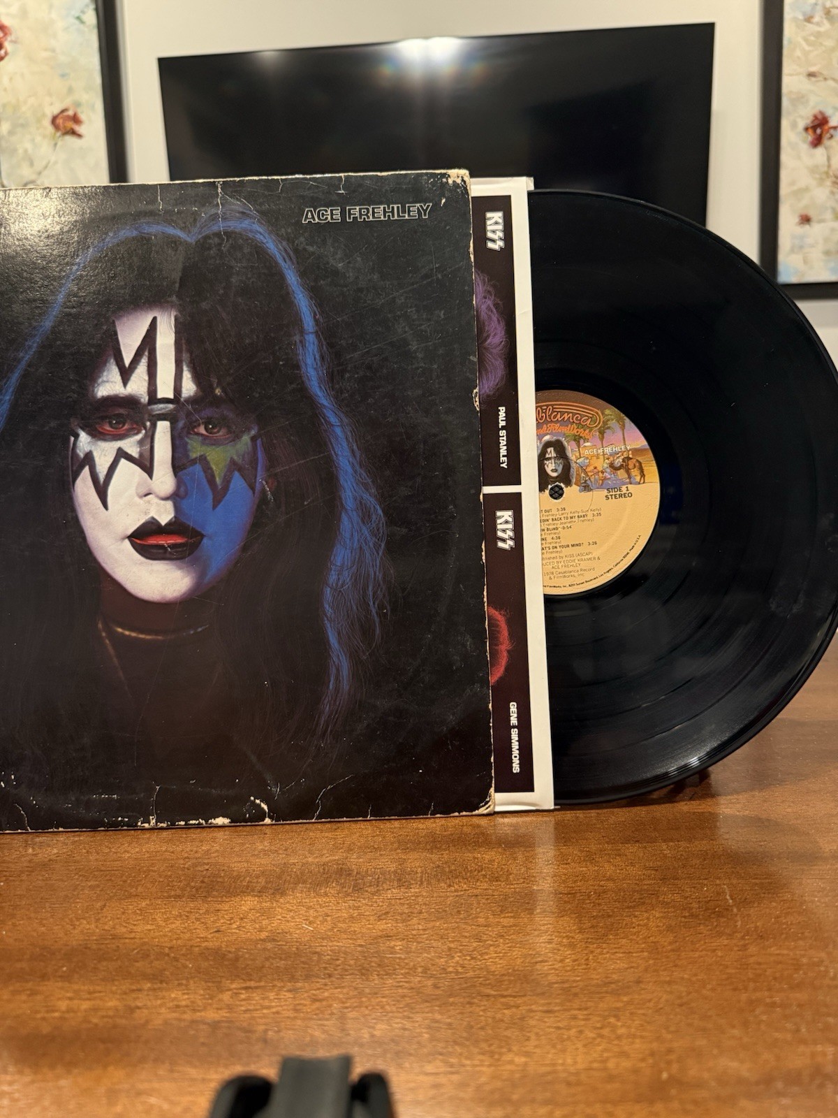 Ace Frehley Ace Frehley 12″ Black Vinyl LP 33RPM Stereo Casablanca