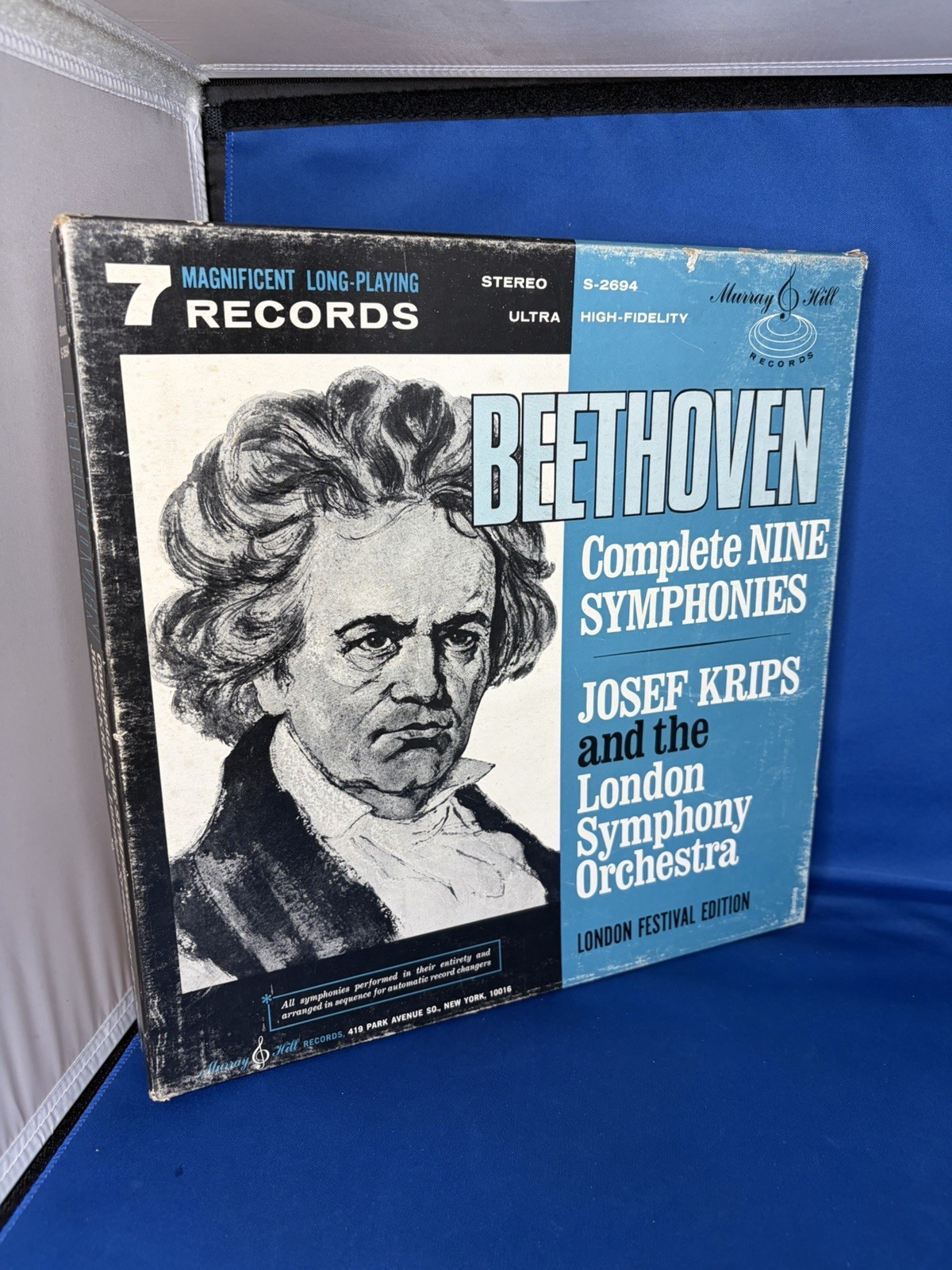 Beethoven Complete Nine Symphonies Box Set Vinyl Stereo Krips Murray Hill S-2694