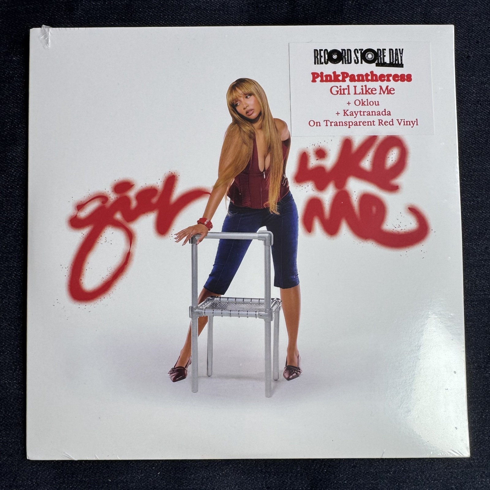 IN HAND Pink Pantheress Girl Like Me 7” Transparent Red Vinyl RSD 2026 SEALED
