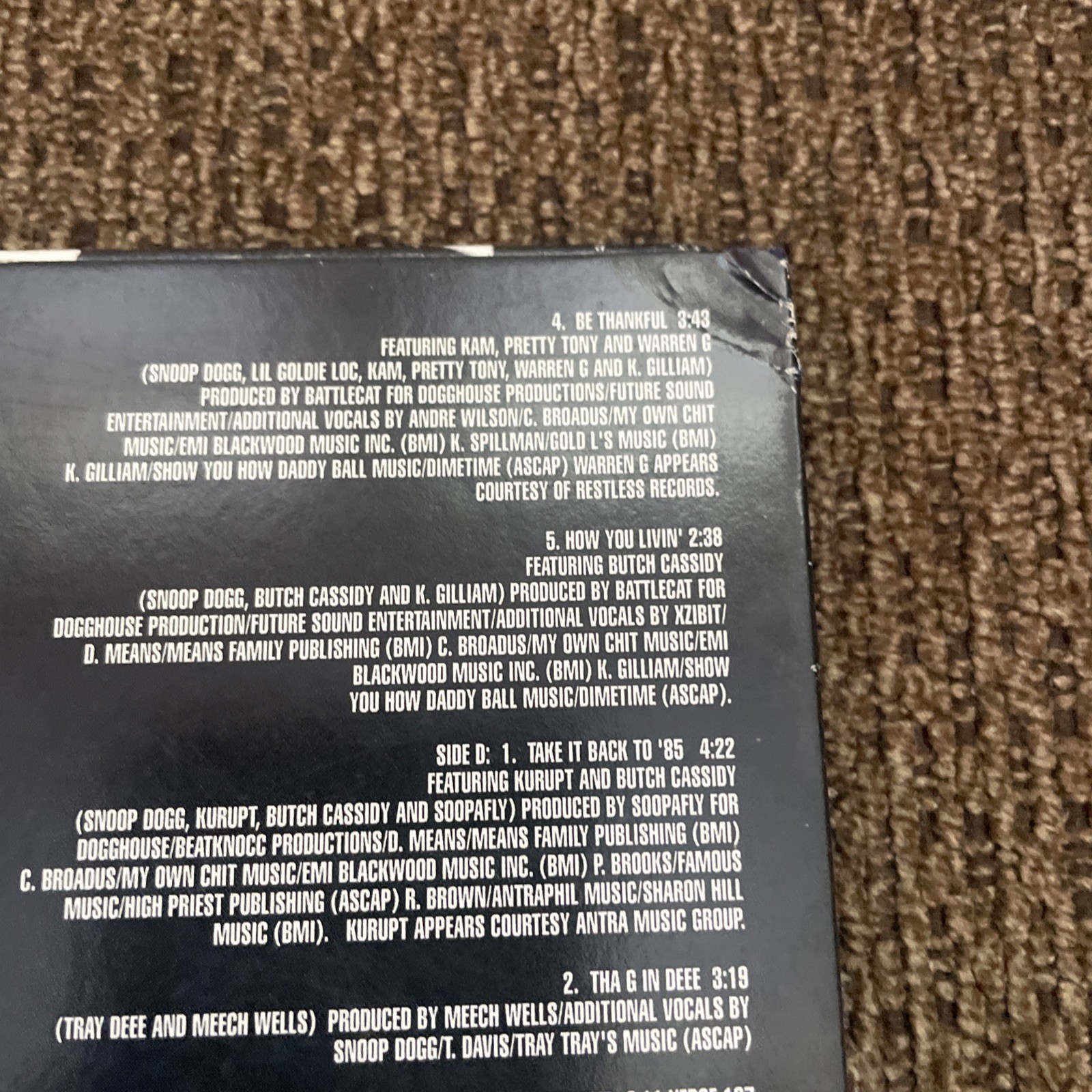 Snoop Dogg Presents Tha Eastsidaz Vinyl Original 2000 Pressing