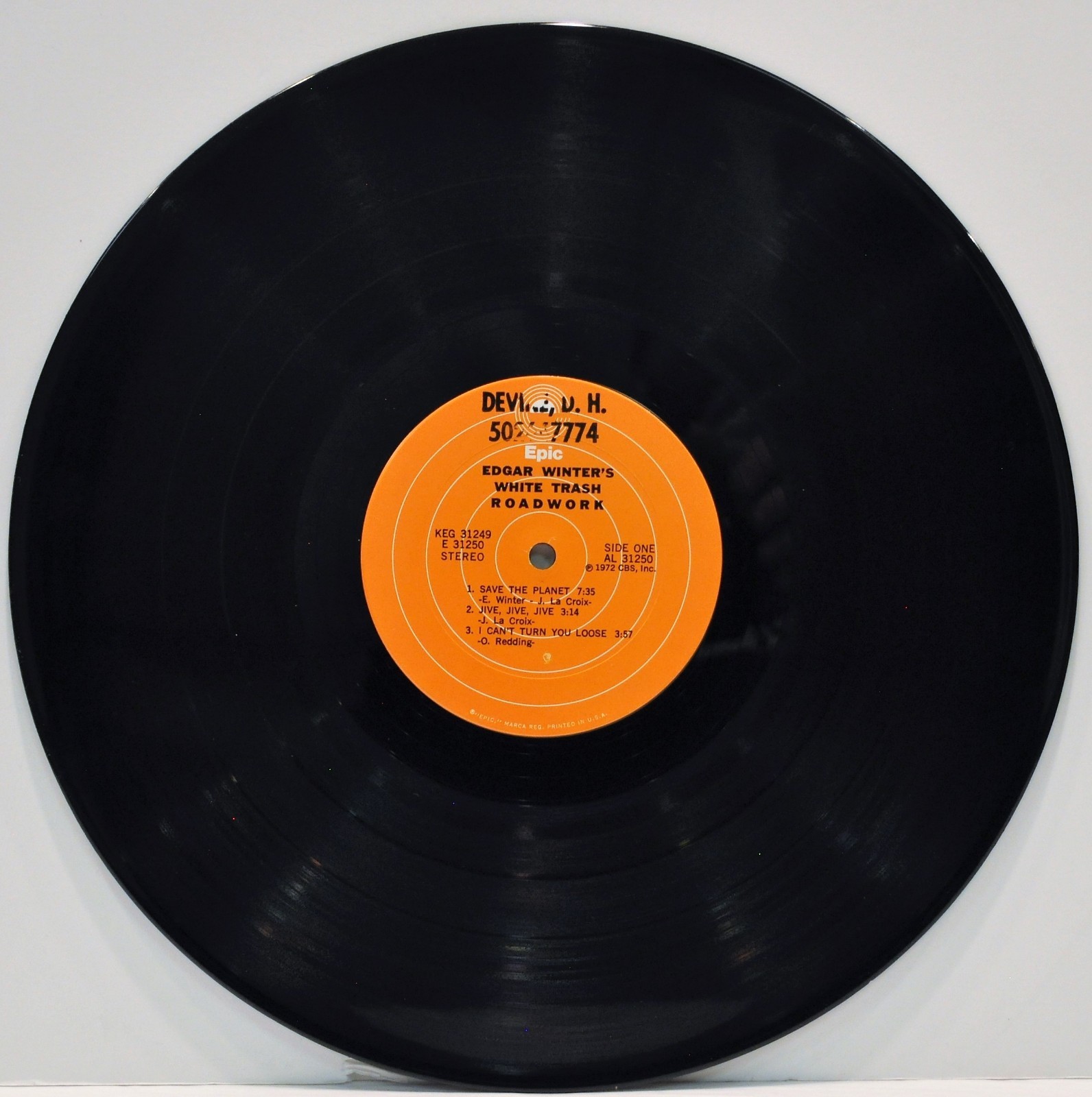 “Edgar Winter’s White Trash Roadwork” w/ Rick Derringer Double LP 1972 KEG 31249
