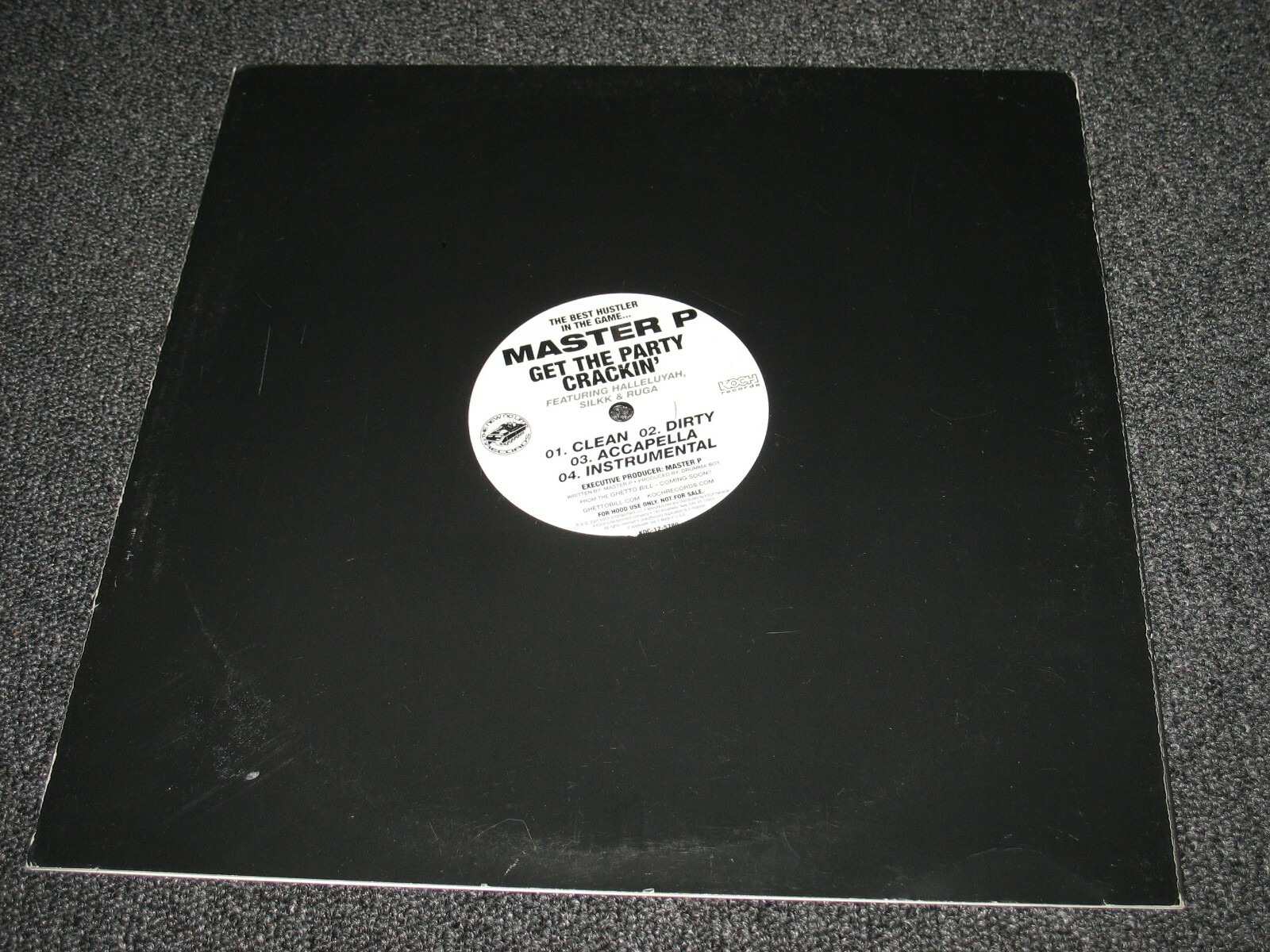 Master P “Yappin / Get the Party Crackin” Promo Single (2005) VG+ Koch Records