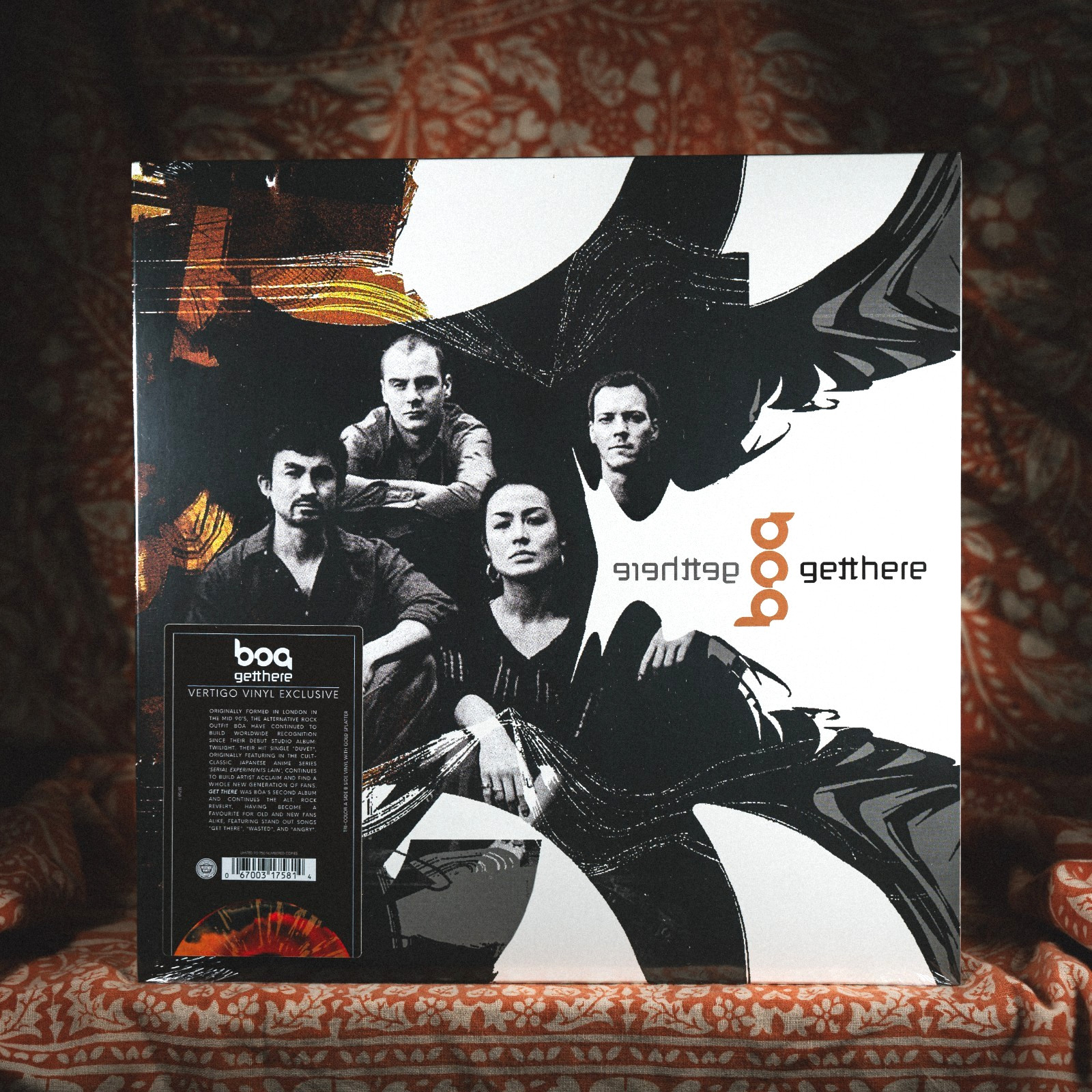 NUMBERED Bôa Get There TRI SPLATTER vinyl Vertigo boa Duvet Whiplash Twilight LP