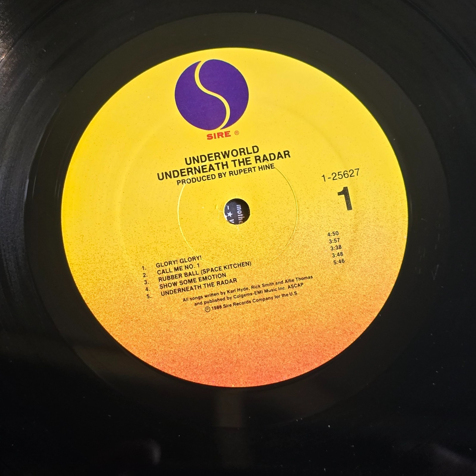 UNDERWORLD ~ UNDERNEATH THE RADAR ~ PROMO LP 1988 ~ NM/EX