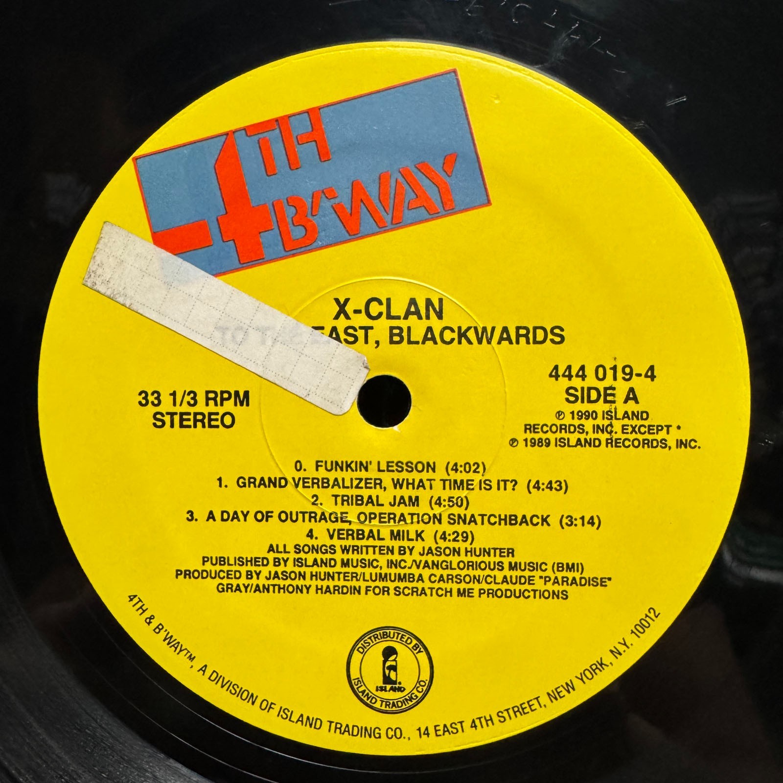 X-CLAN – TO THE EAST, BLACKWARDS (VINYL LP) 1990!! RARE!! PROFESSOR X + BRO J
