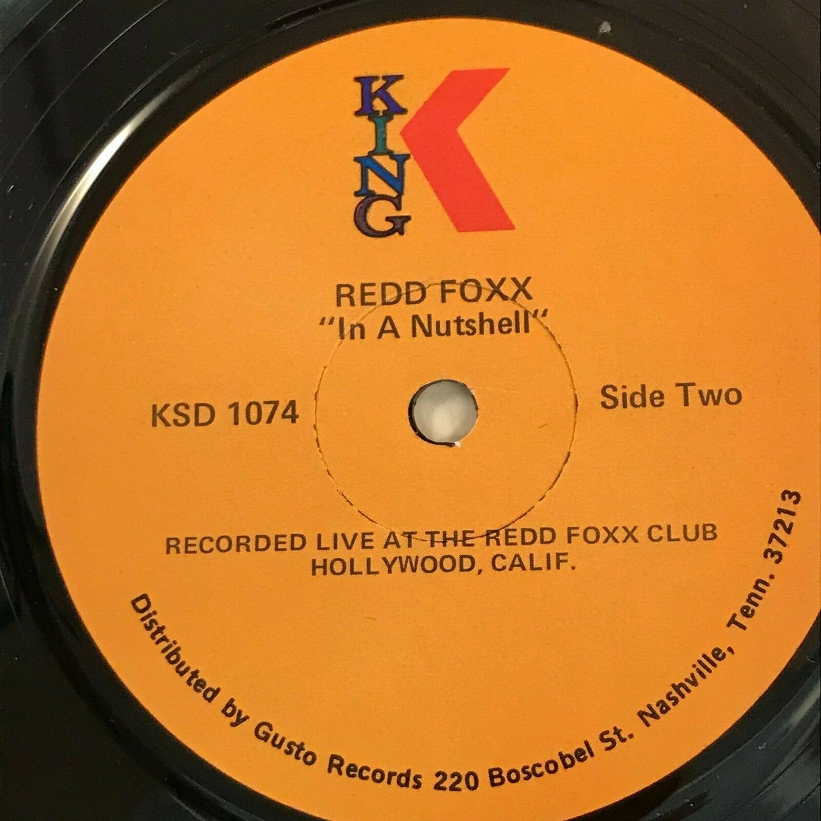 REDD FOXX In A Nutshell – 1975 USA Vinyl LP live club La Cienega Boulevard