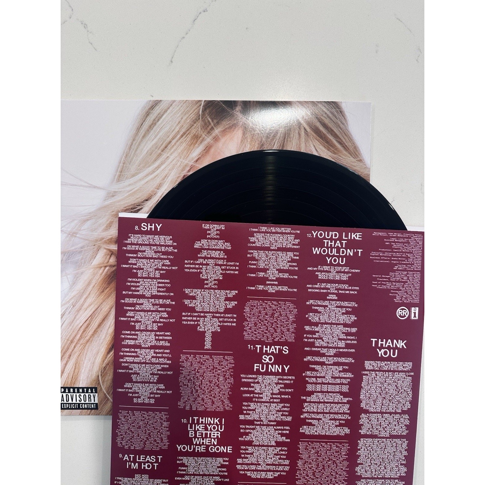 Renee Rapp Bite Me Exclusive Signed Black Vinyl BRAND NEW AUTOGRAPHED #3