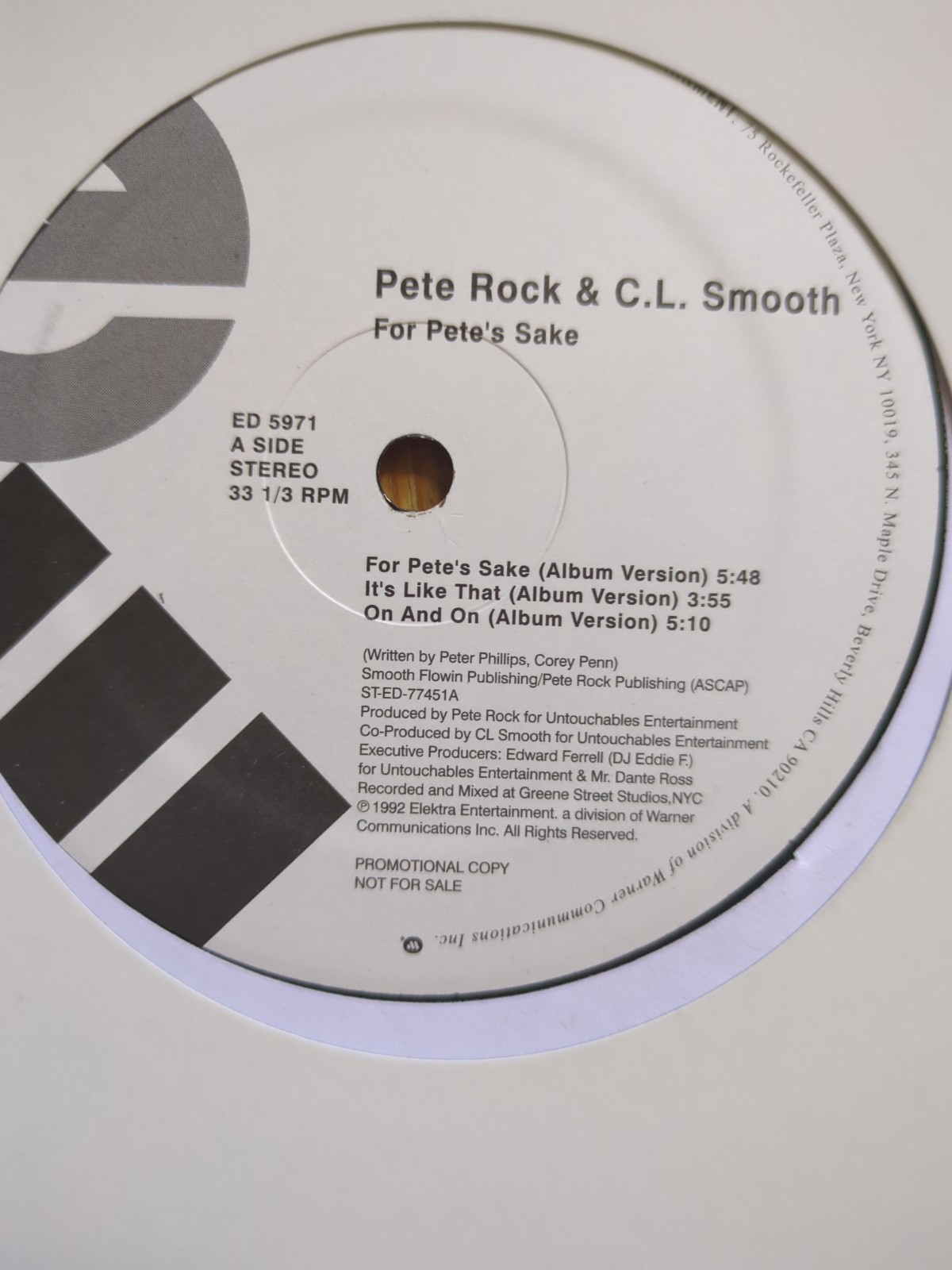 Pete Rock & C.L. Smooth – For Pete’s Sake, Japan Only + Instrumentals Rare! Rap