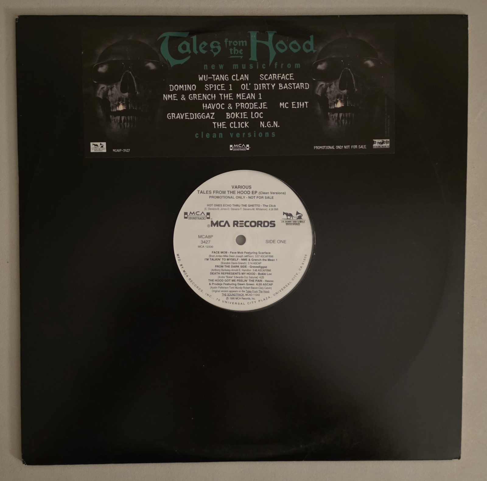 TALES FROM THE HOOD DJ PROMO Vinyl LP Record VG+ RARE Wu-Tang Clan Scarface