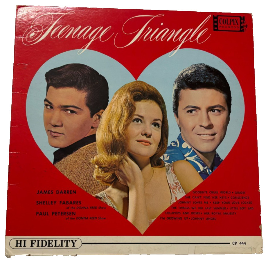 Teen-Age Triangle CP-444 Mono Fabares Darren Colpix Vintage 1963 LP Vinyl NM
