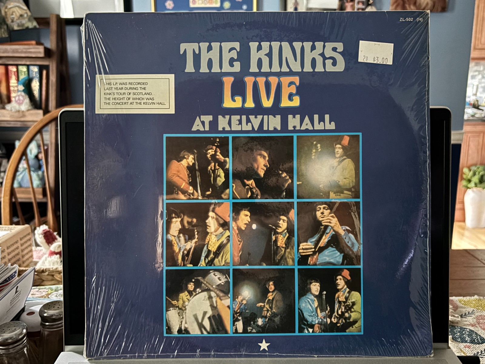 THE KINKS “LIVE AT KELVIN HALL” BRAND NEW SEALED VINYL LP 1967 PYE RECORDS ZL502