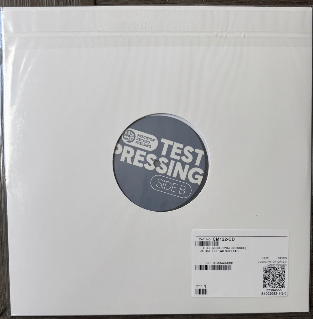 Heltah Skeltah Nocturnal 2LP TEST PRESSING Coalmine Records RARE Sean Price