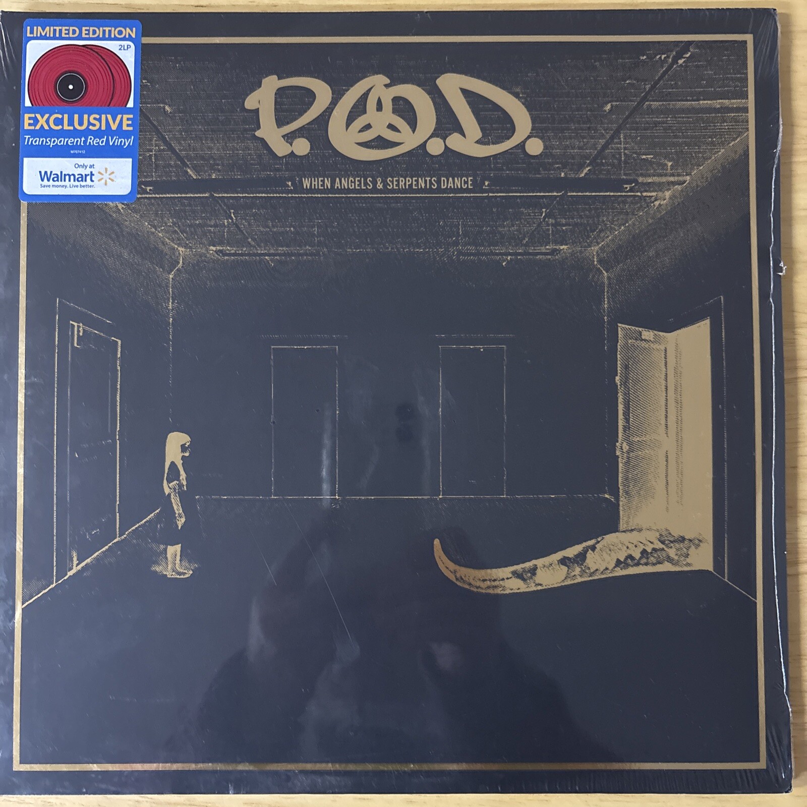 P.O.D.- When Angels & Serpents Dance 2LP Transparent Red Vinyl Record