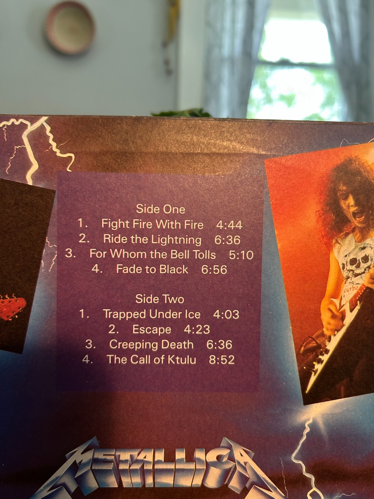 VG+ METALLICA 1987 Ride the Lightning LP Brazil Heavy Metal Thrash ACDC slayer