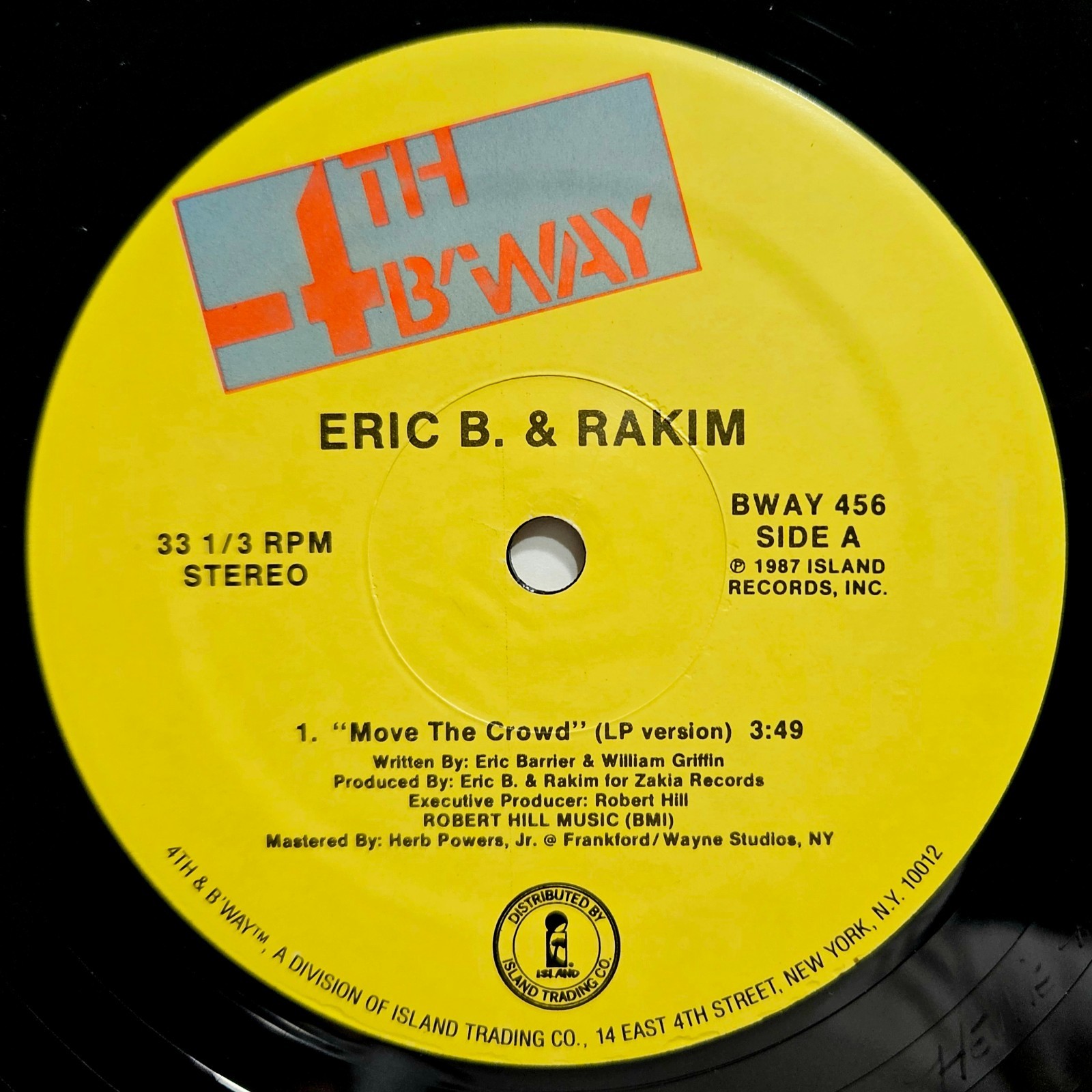 1987 – ERIC B. & RAKIM – MOVE THE CROWD / PAID IN FULL REMIXES – OG IN SHRINK