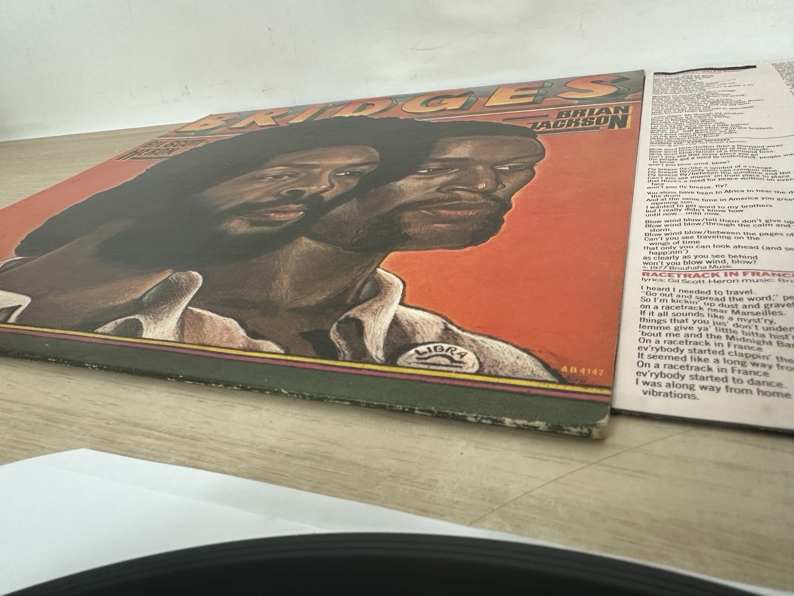 Gil Scott-Heron & Brian Jackson – Bridges – 1977 USA Vinyl LP w/ Inner – AB 4147