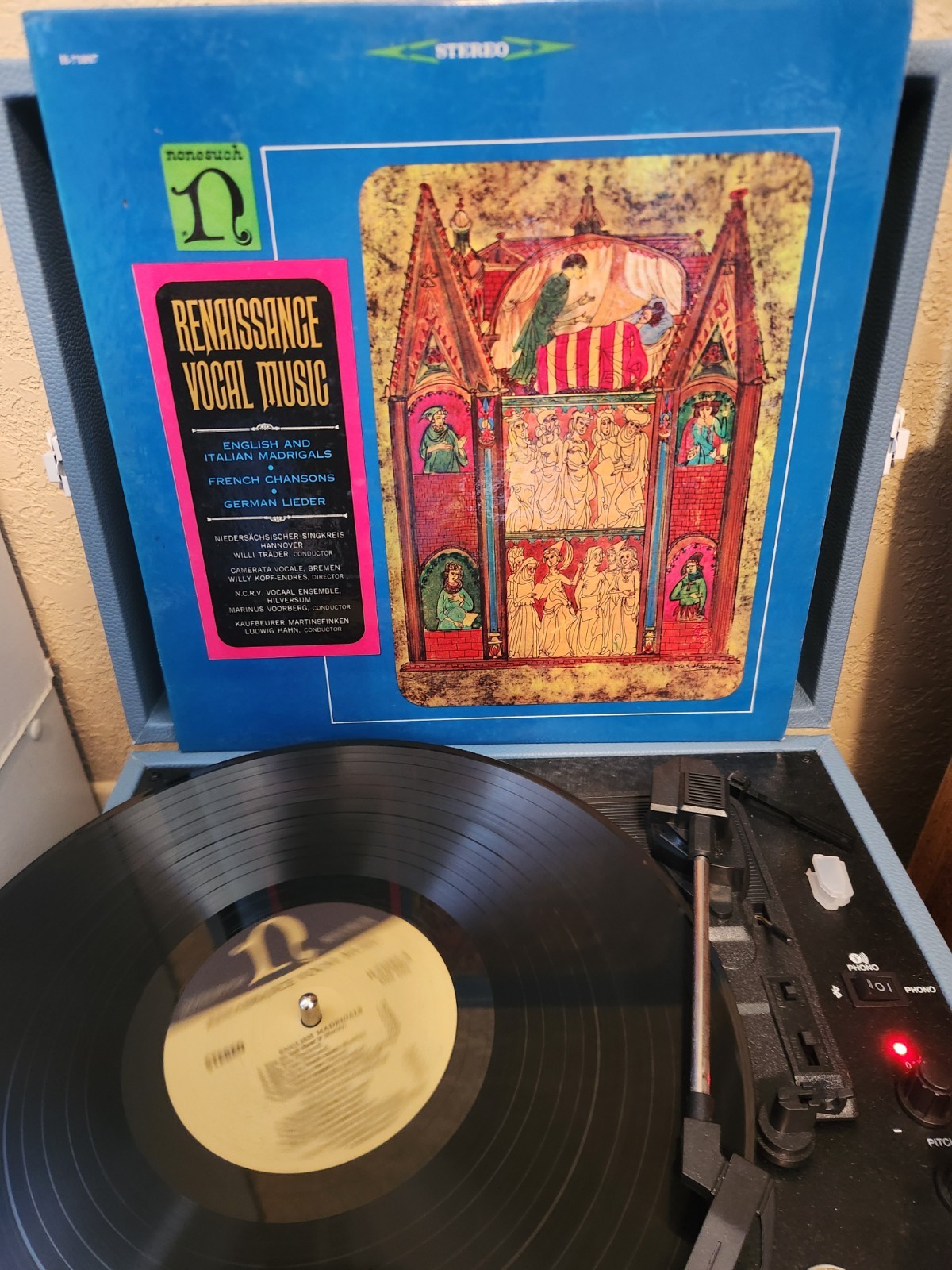 Renaissance Vocal Music 1966 Nonesuch H-71097 Classical Record LP
