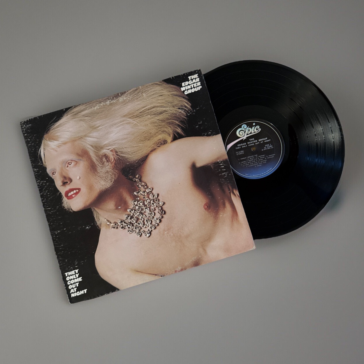 EDGAR WINTER GROUP: They Only Come Out At Night LP 1982 Reissue EPIC VG+/VG