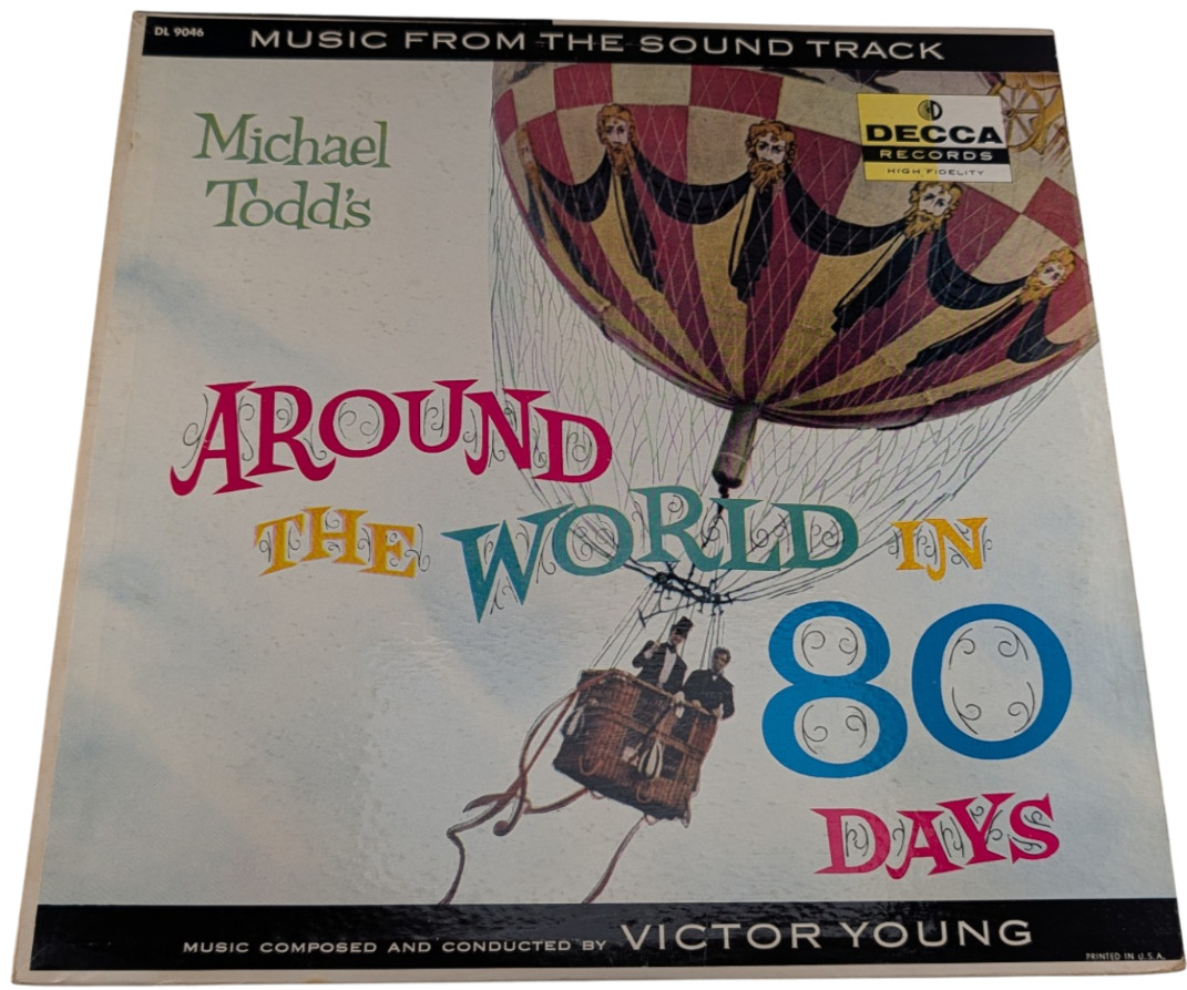 Victor Young Around the World in 80 Days LP (1957 Mono) Decca DL 9046 (VG/VG)