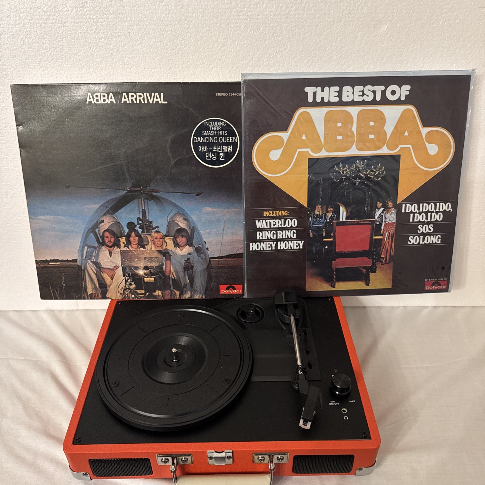 LOT OF 2 VINYL LP’S …..”THE BEST OF ABBA” …..”ABBA ARRIVAL”