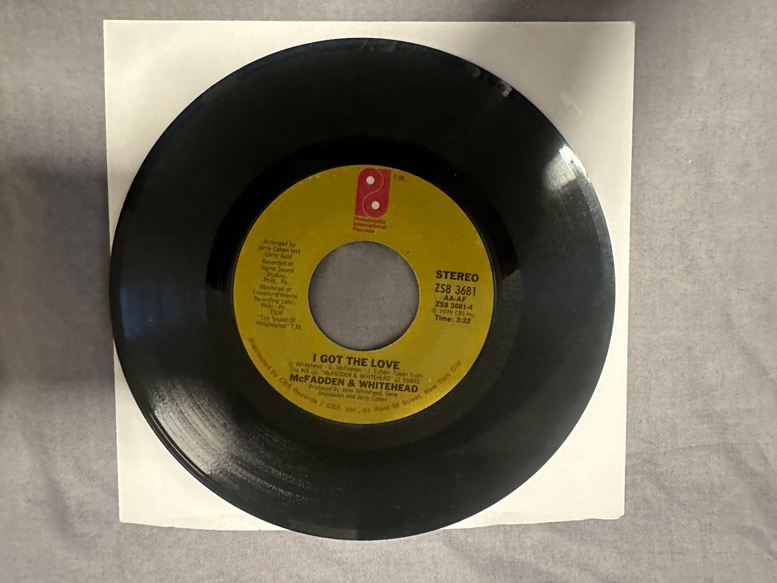 Mc Fadden and Whitehead I got the Love 45 (Details in Listing)
