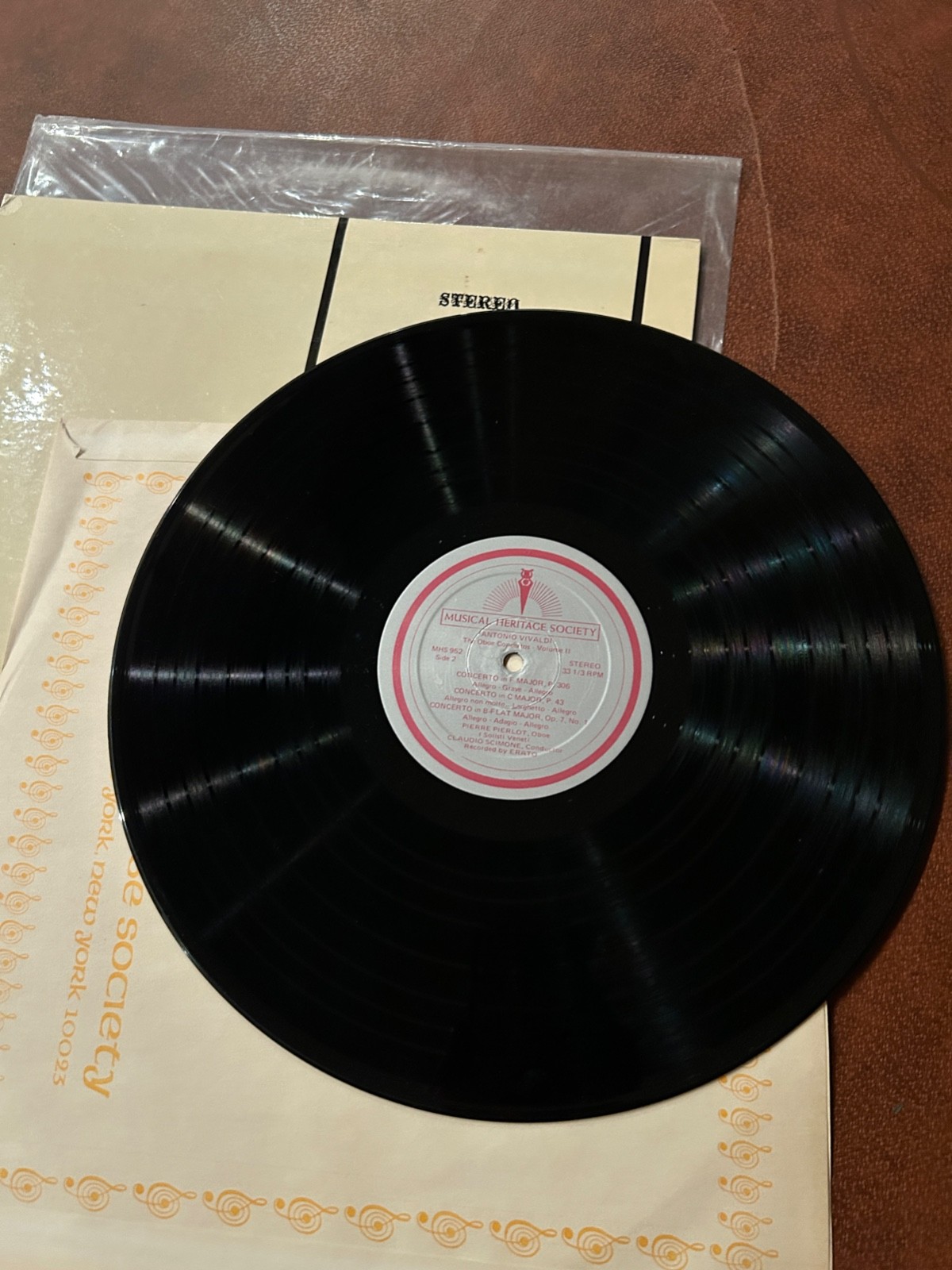 Vivaldi- The Oboe Concertos — Volume II Pierre Pierlot NM MHS-952 Vinyl 12”
