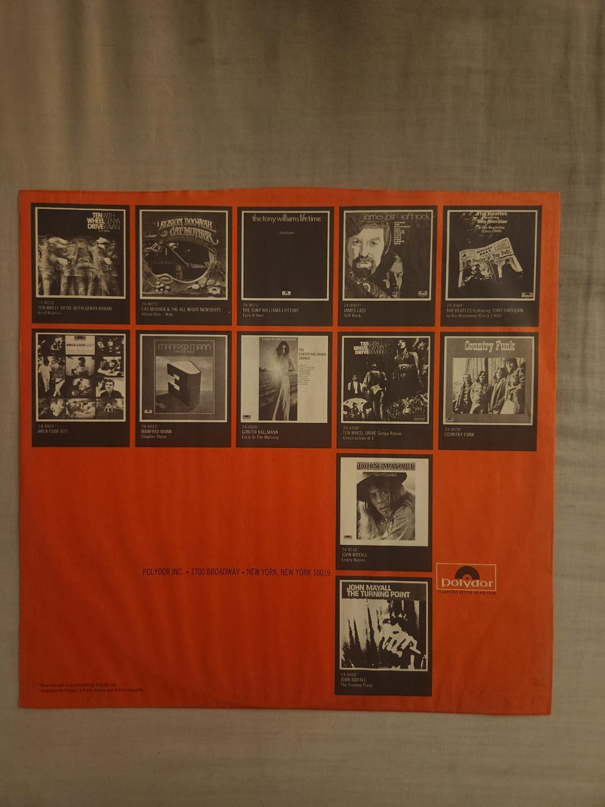 John Mayall USA Union LP 1970 24-4022 Excellent Condition-Very Nice!