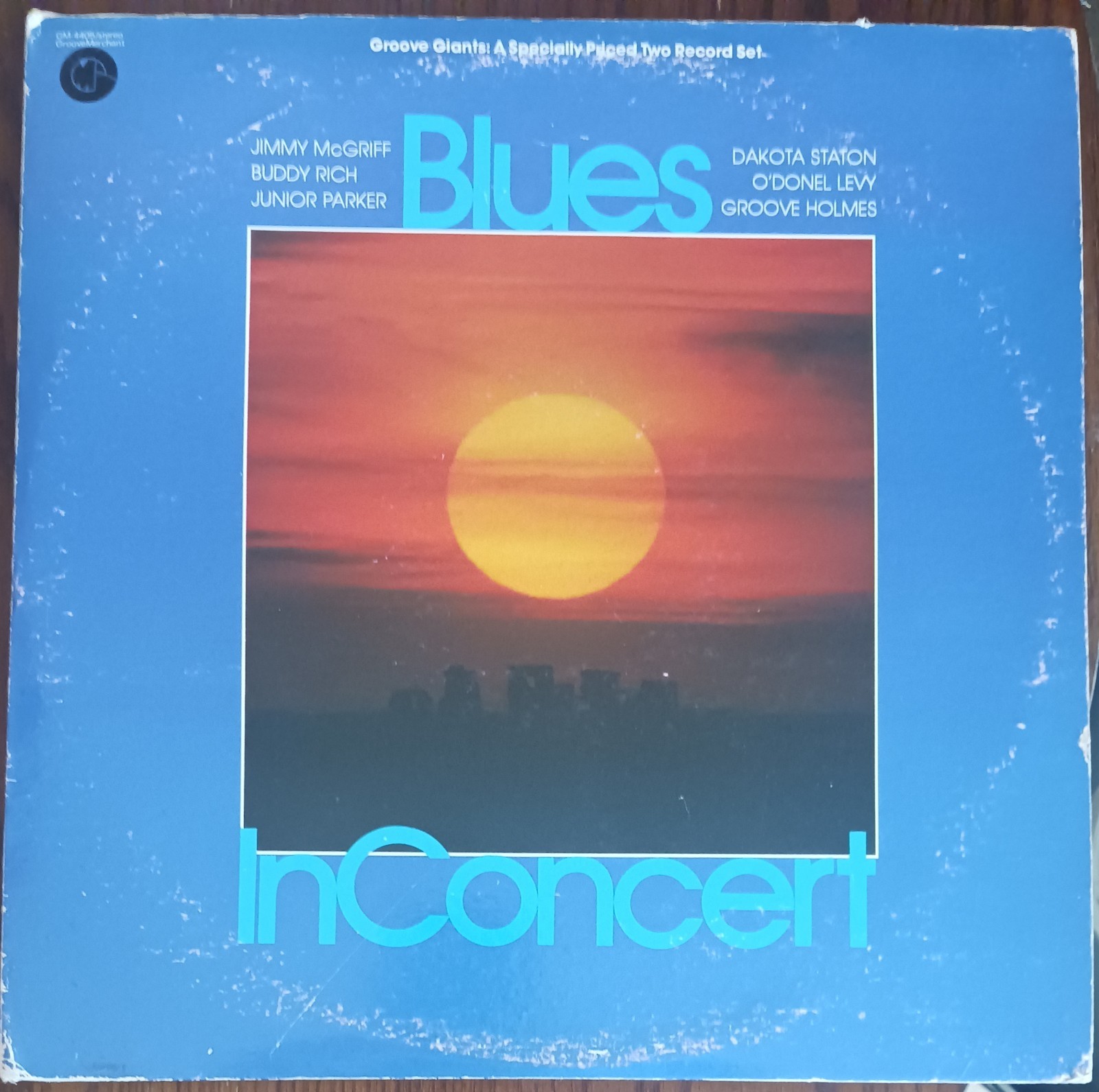 BLUES IN CONCERT – 1975 GROOVE MERCHANT RECORDS 2XLP SET – (G+/G+) – VARIOUS