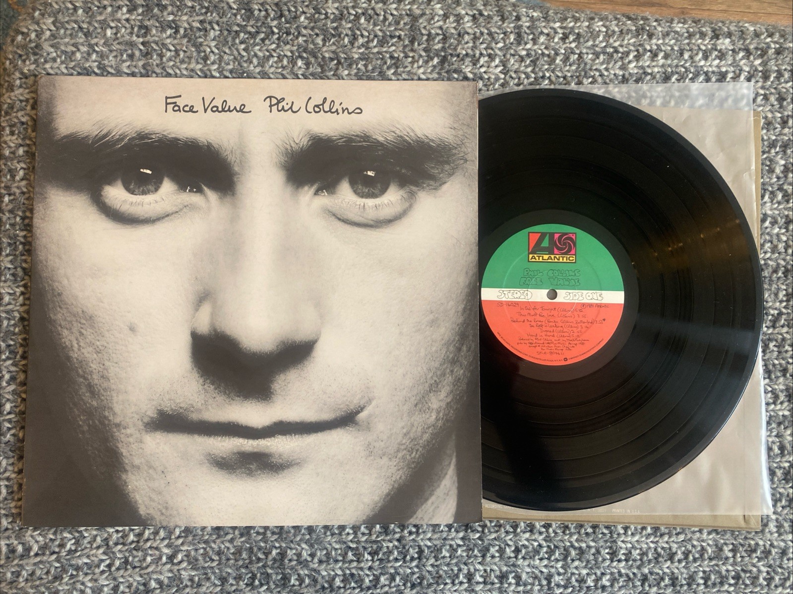 Phil Collins Lp Face Value 1981 V. G+ Original Press