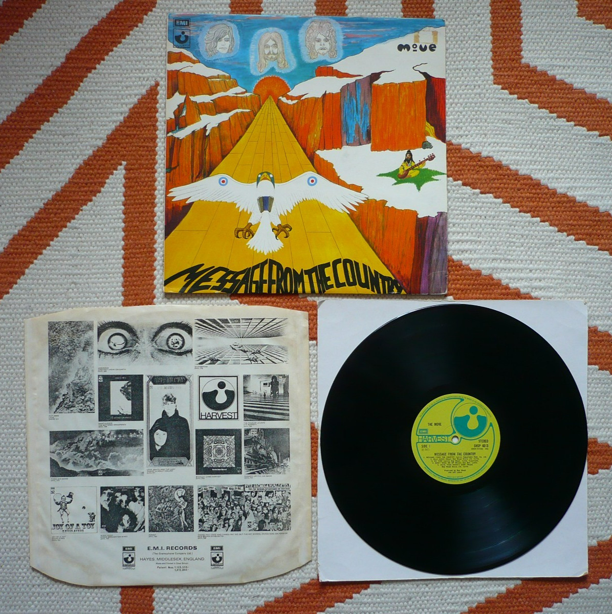 The Move Message From The Country Vinyl UK 1971 Harvest 1st Press LP Jeff Lynne